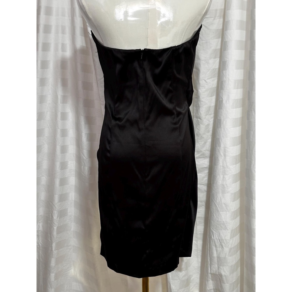 Vintage Black Dress Gunne Sax Party Prom Y2K Med Strapless Jessica McClintock - Picture 5 of 9